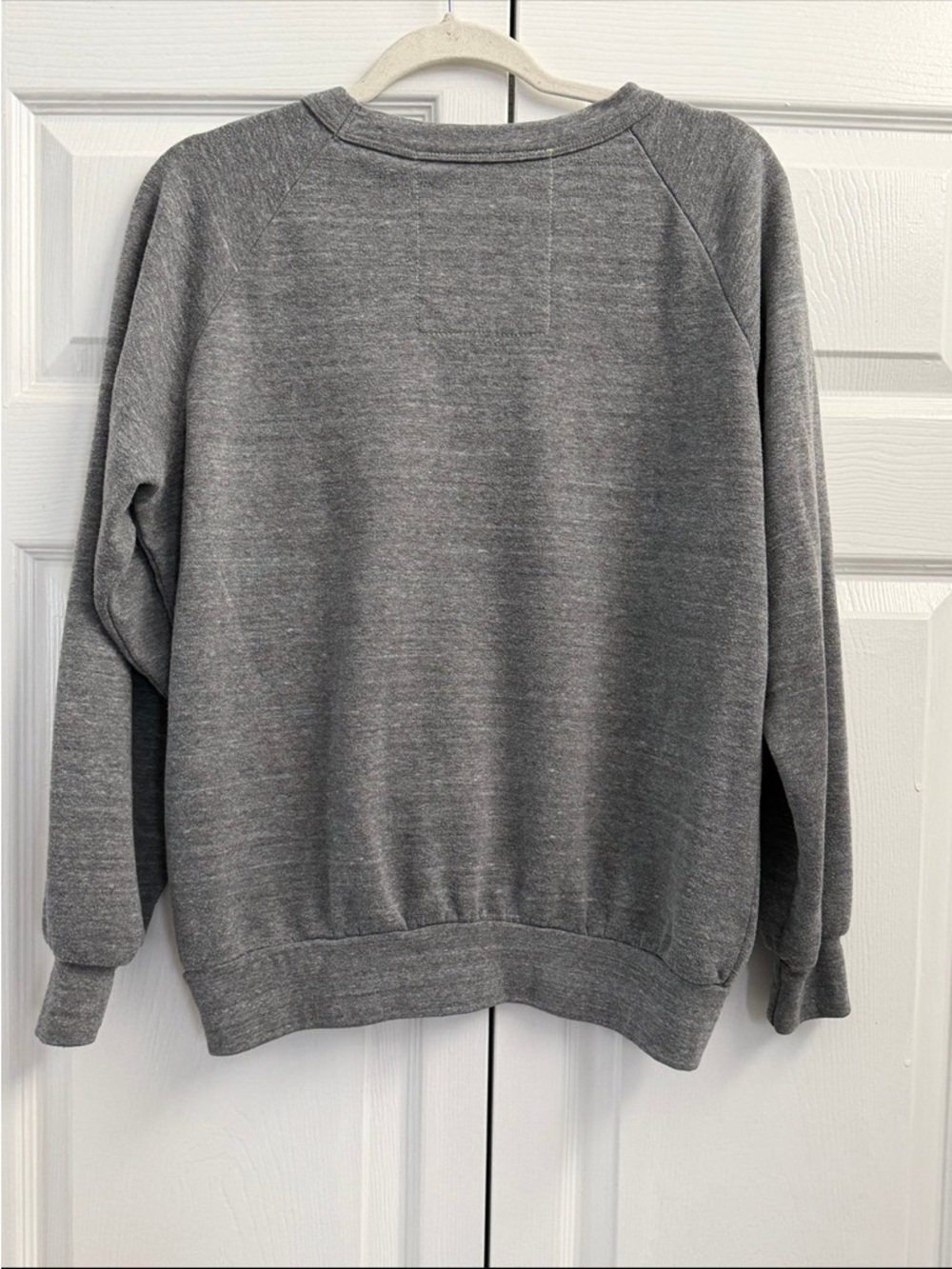 Aviator Nation Grey Crewneck Sweatshirt with Rainbow Stripe Accent - Picture 3 of 4